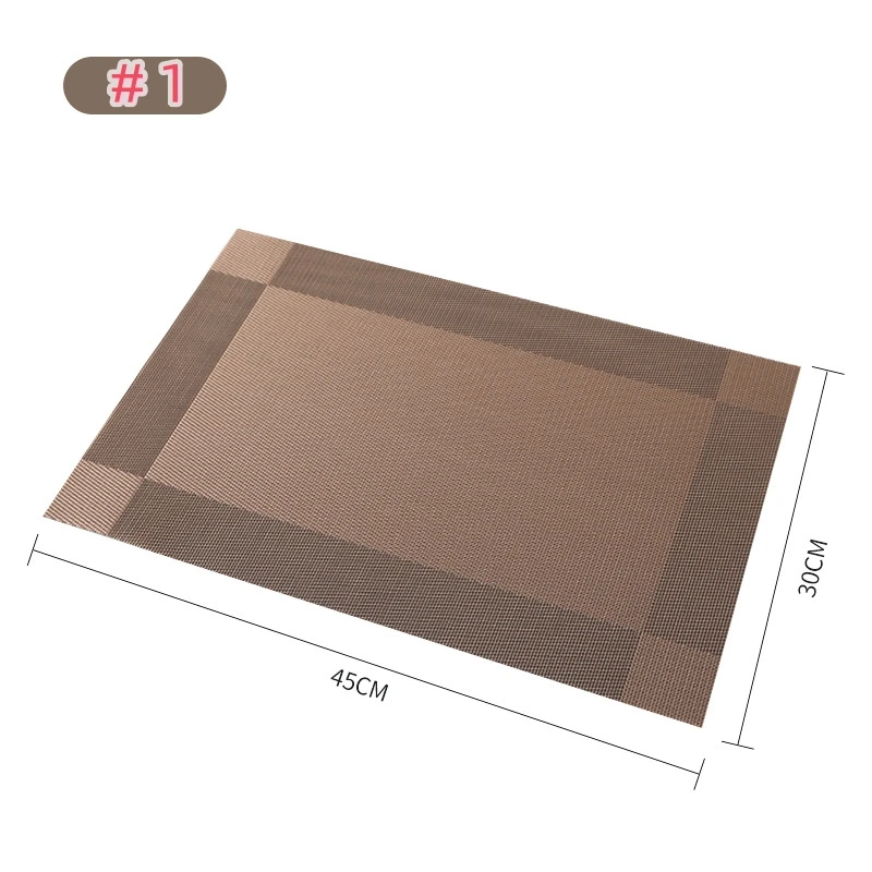 PVC Placemat Heat Resistant Non-Slip Coaster Suitable For Restaurants And Hotels Table Mat
