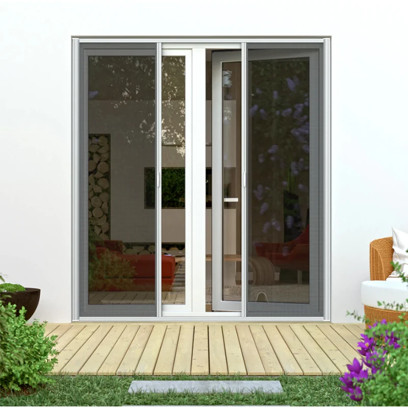 Factory price protection insect fiberglass door two way  pleated mosquito screen