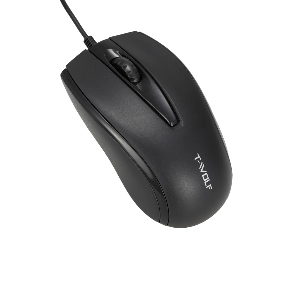 T wolf Latest New Cheapest Design Optical Office Wired USB Computer Mouse