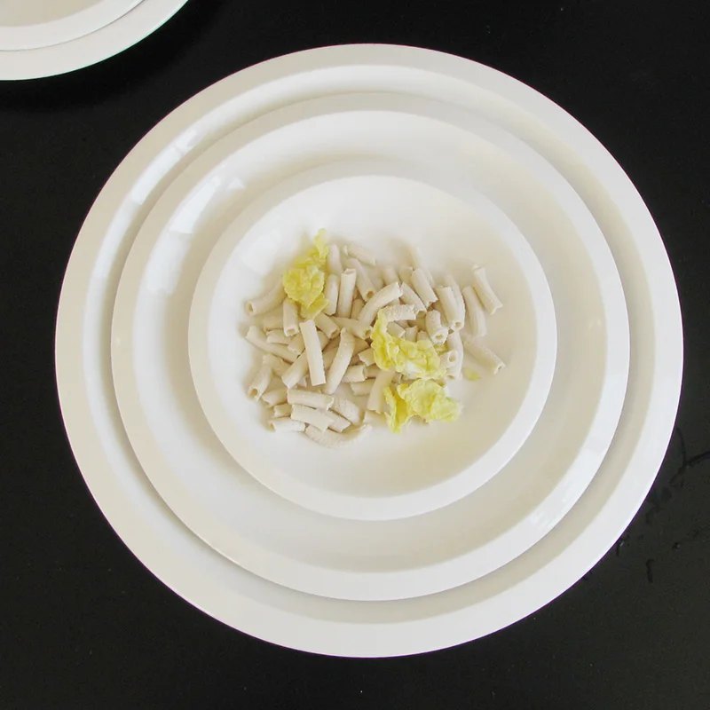 European Flat 7/8/9/10/12/1416Inch Modern Grey Ceramic Round Steak Dinner Porcelain Plate Dishes For Restaurant Hotel In Stock