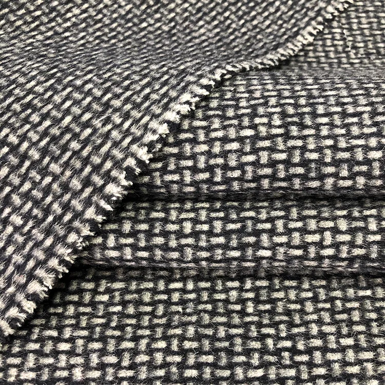 В наличии Дешевые 50% шерсть Шотландка клетчатая твидовая ткань для дам платья пальто