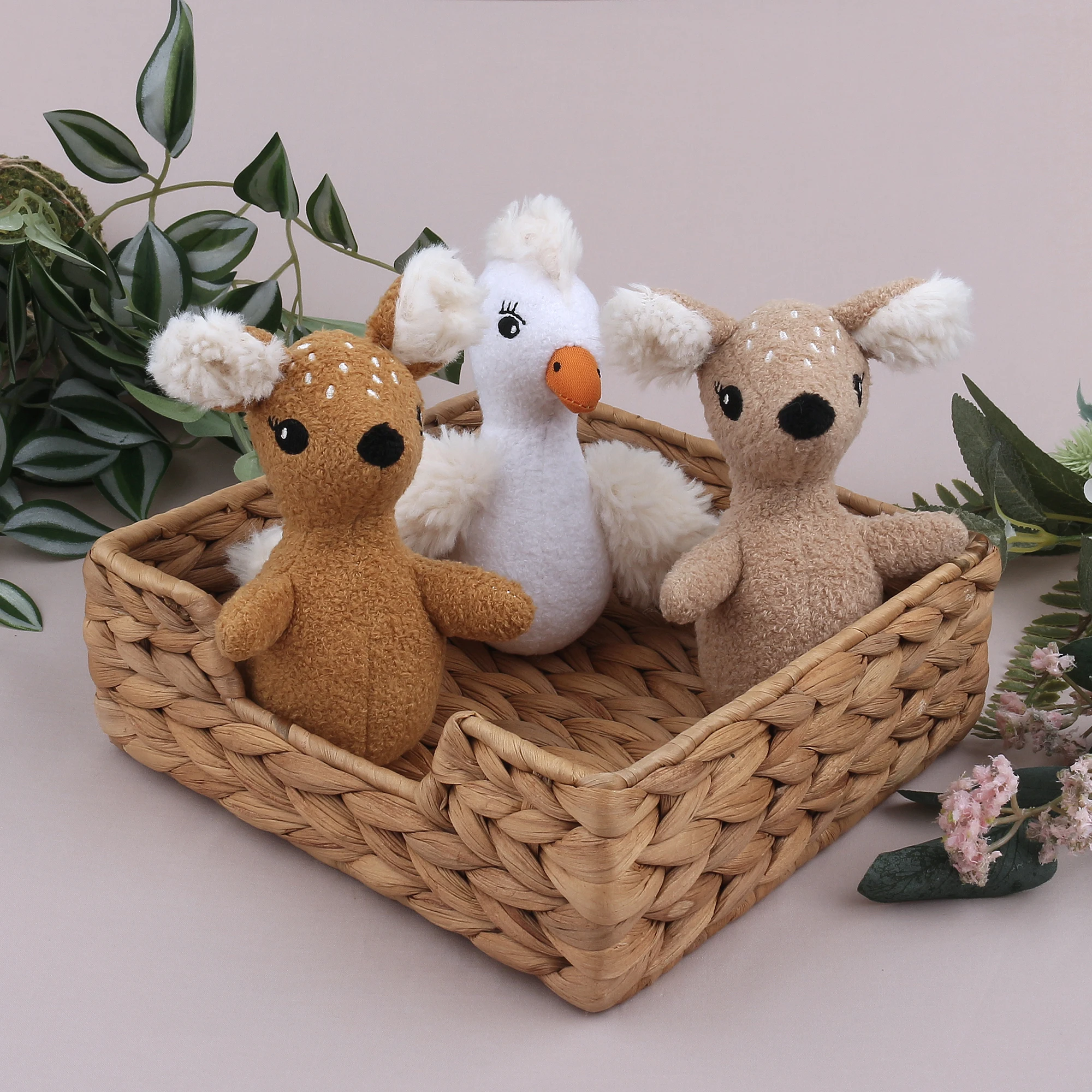 Jolly Handmade Crochet Amigurumi Bear Doll Baby Soft Duck Animal Toy For Kids