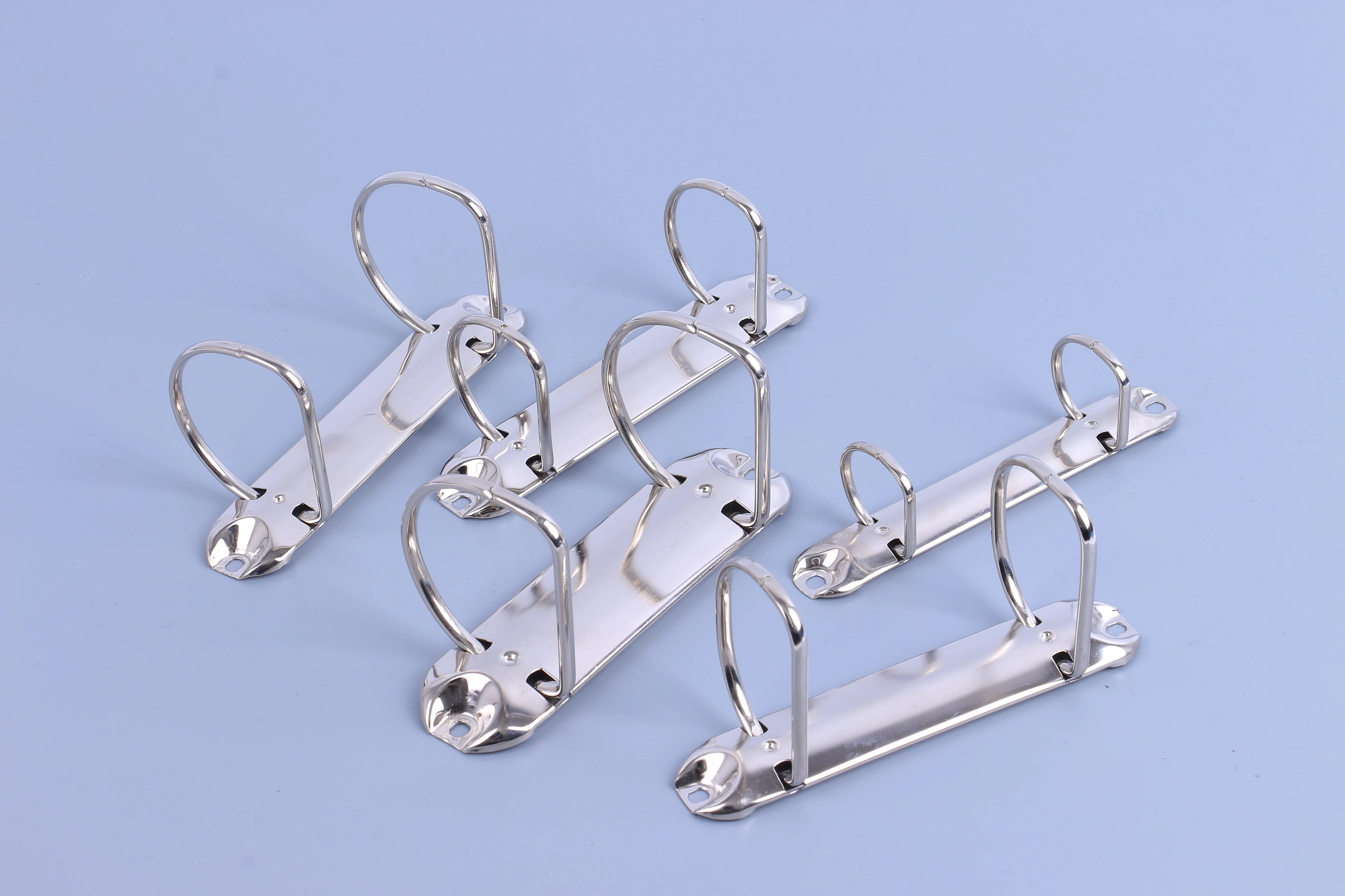 Whole sale Metal Q shaped 2 ring binder clip in nickel