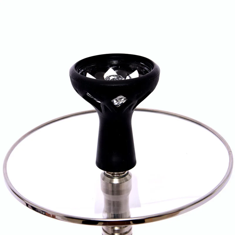 Wholesale Shisha Hookah Silicone Glass Smoke Pot High-grade Smoke Hookah Bowl Arab Shisha Accessories Anti-scalding Pot