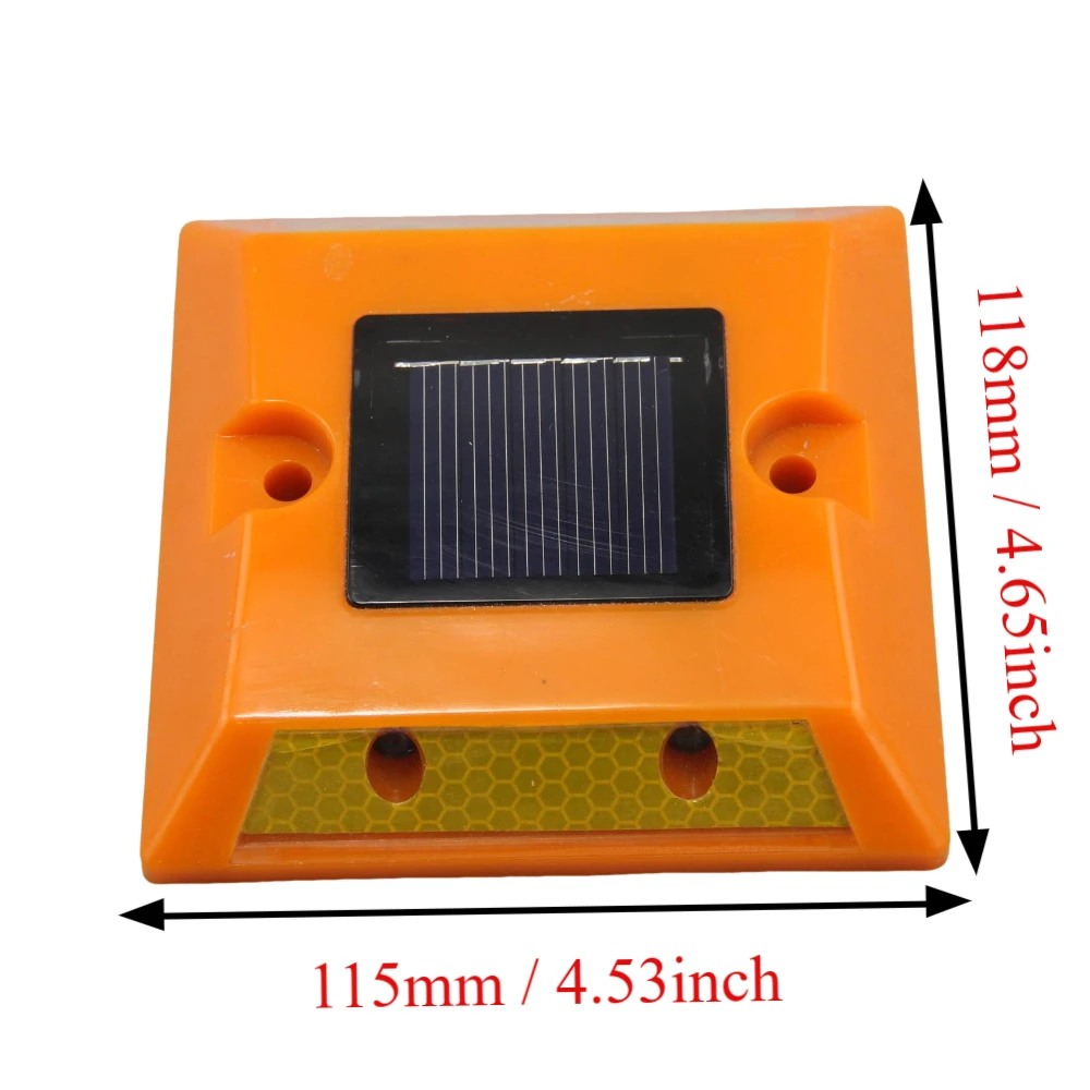 Top-Selling Solar LED Reflective Road Stud Marker: Glow-in-the-Dark Cat Eye Warning Light for Flashing Driveway and Dock Safety