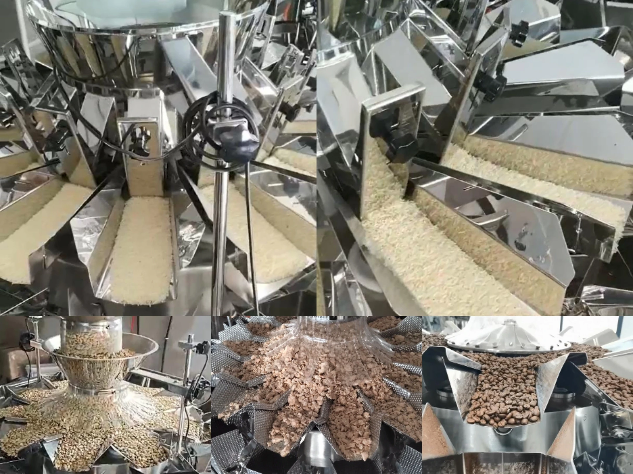 14 головок, многоголовочные весы, автоматическая машина для взвешивания и розлива зерновых продуктов