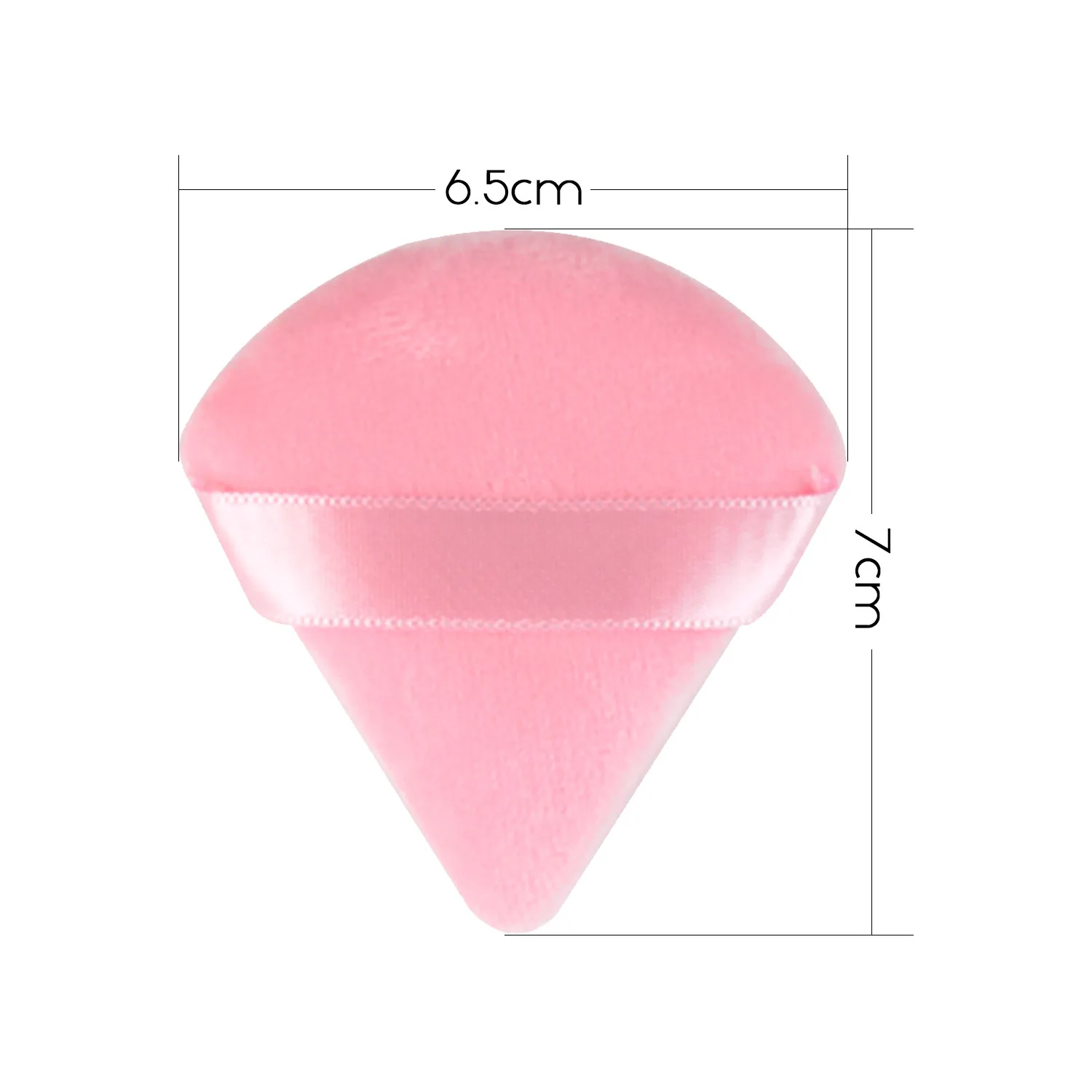 Low MOQ Pink Triangle Makeup Puff Powder Remover Puff for Foundation Bronzer Blusher Highlighting Powder