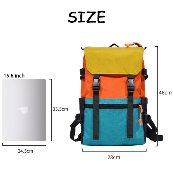 High Quality New Fashion Unisex Large Capacity Waterproof 15.6 Inch Daypack With USB Travel Backpack Outdoor Laptop Backpack