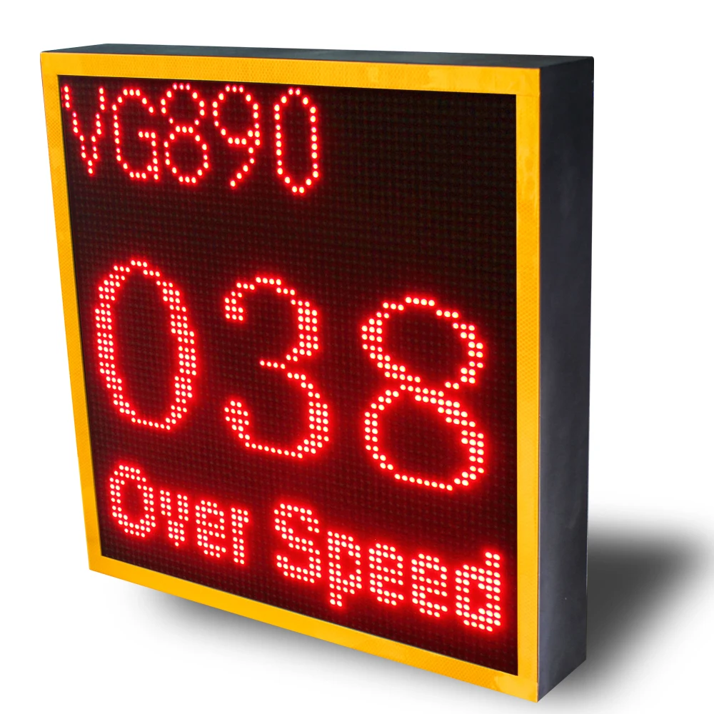 Solar LED Traffic Vehicle Activated Remote Control LPR Radar Speed Limit Sign