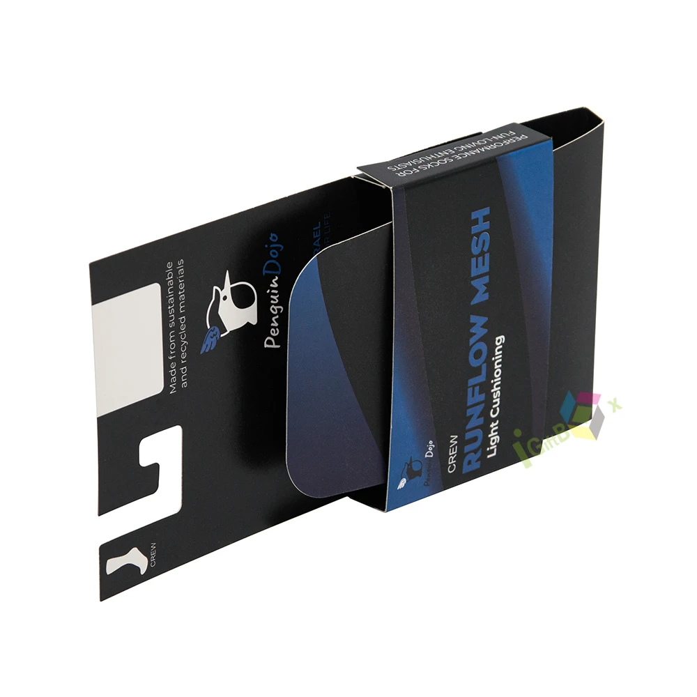 Wholesale Cheap Custom Logo Printed Paper Wrap Bands Sock Packaging Sleeve product sleeve packages