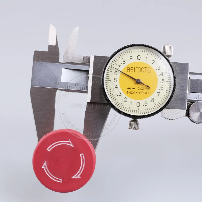 High quality plastic shell 16mm switch locking 1no1nc mushroom emergency stop for elevator