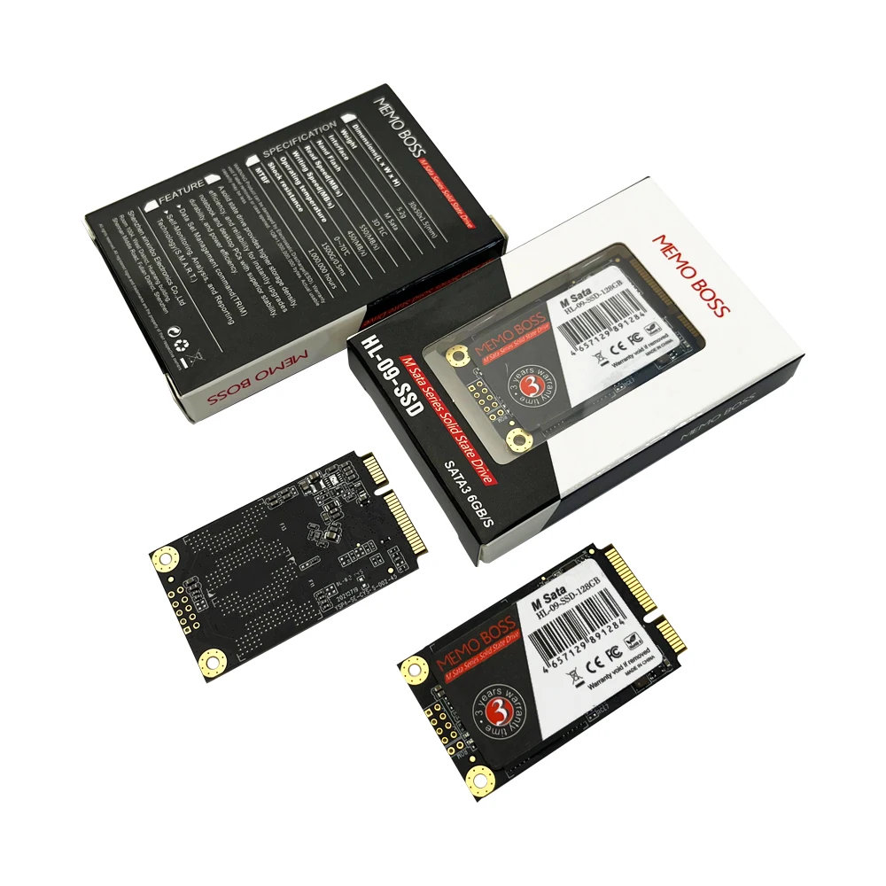 OEM SSD mSATA Half Size 128GB 256GB 512GB 1TB SATA3 MEMOBOSS Solid State Drive ssd 256 gb For Desktop And Laptop