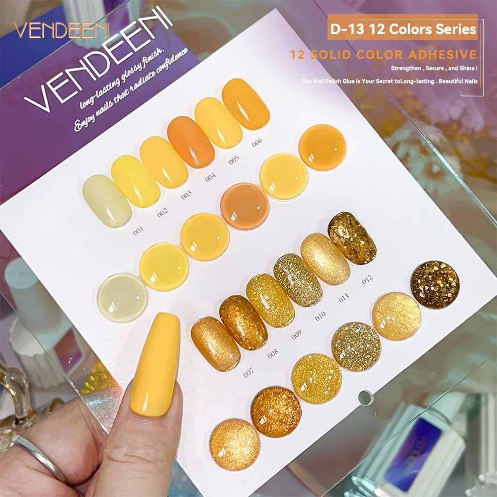 Low moq wholesale 12 color series reflective diamond gel nail polish set non toxic glitter uv gel polish art product custom logo