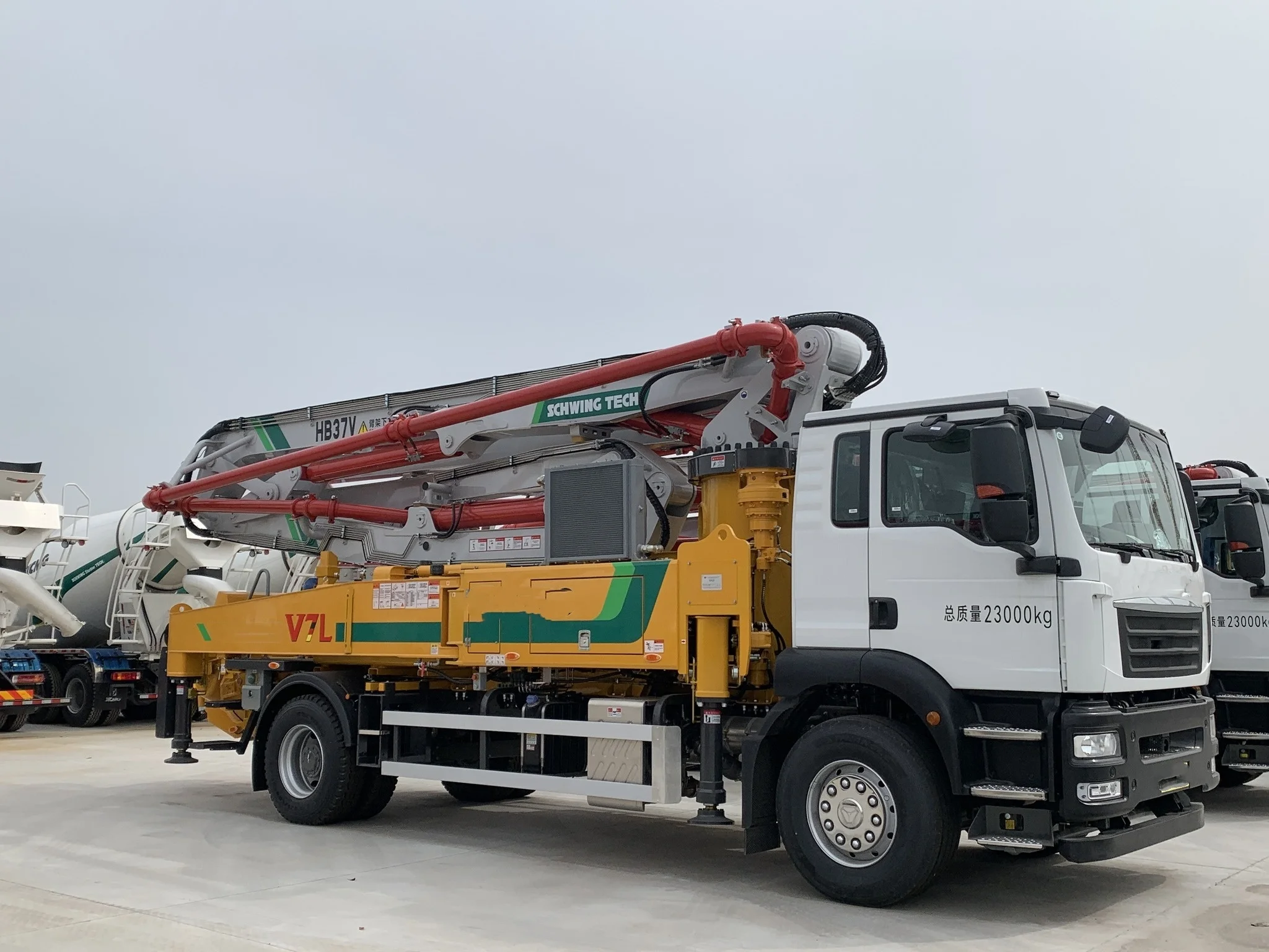 Hot Sale  37m Diesel  Hydraulic Concrete Pump Truck HB37V with Good Price