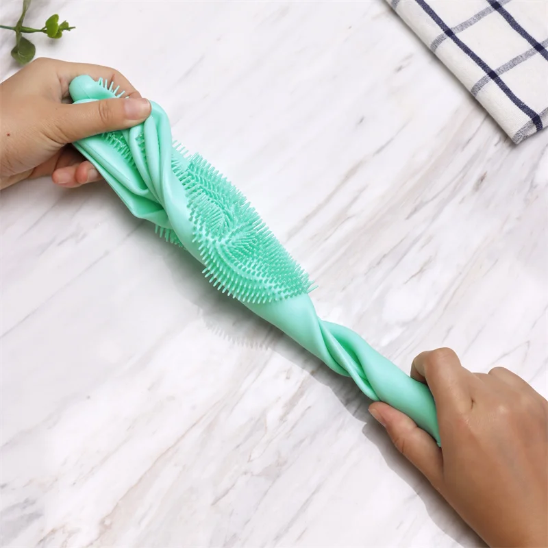 Reusable Magic Brush Dishwasher Silicone Scrubber Gloves For  Dish Washing Clean
