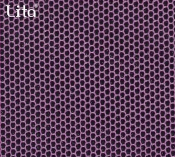 polyester hexagonal eyelet mesh fabric