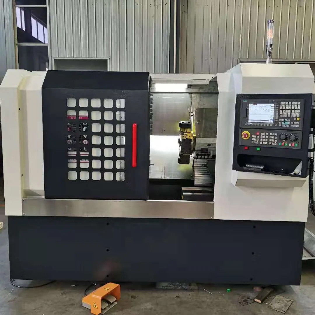 High Accuracy Turret Metalworking Lathe Cnc Metal Turning Lathe Price