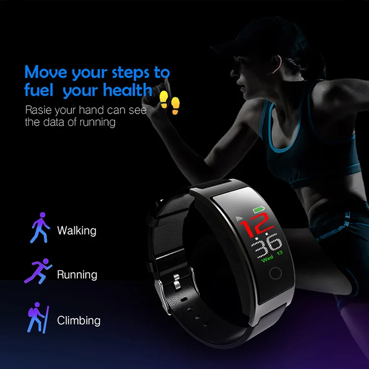 CK11C Smart Band Blood Pressure Heart Rate Monitor Wrist Watch Intelligent Bracelet Fitness Bracelet Tracker Pedometer Wristband