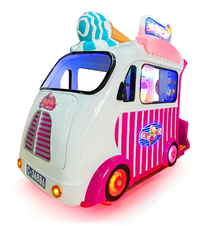 2024 CE virtual ice cream make 4 seat Family Entertainment kiddie rides indoor Coin Operated for Game Center kids playground