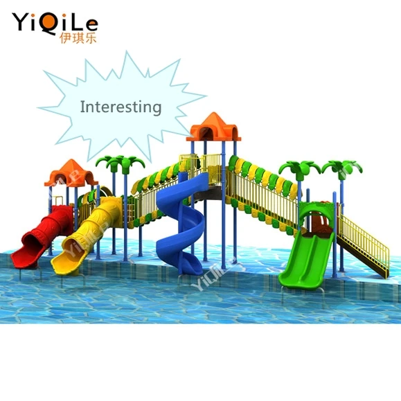 YiQiLe high quality kids water slide combination equipments plastic water slide outdoor tube slide for water park outdoor play