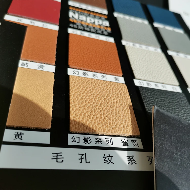 Vegan Cowhide Genuine Leather Soft Waterproof Textile Material Authentic Leather Product