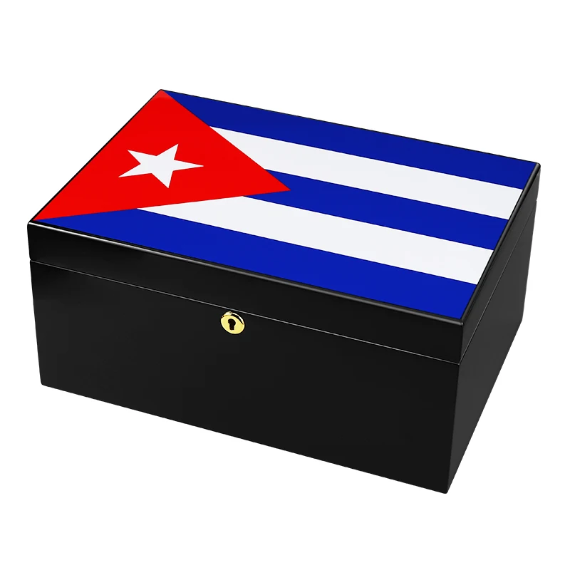 Factory custom cigar box Double-Layer Cedar Large Capacity cigar Humidor best cigar box humidifier