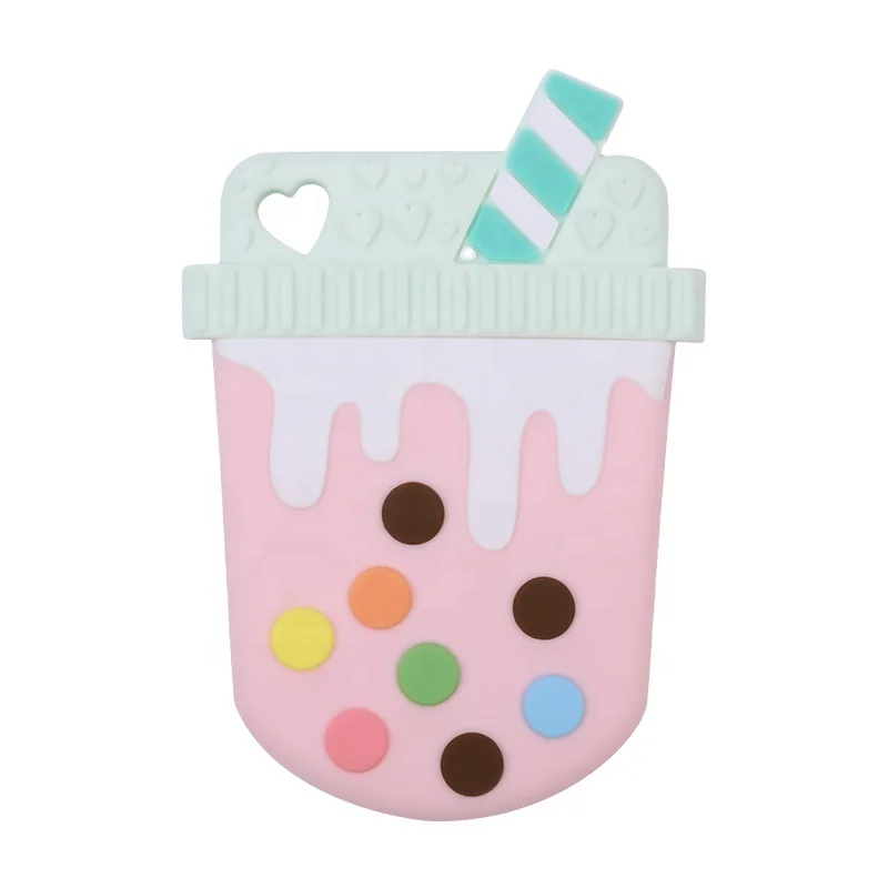 100% Food Grade Approval New Silicone Bubble Star Tea Design Baby Teething Toy