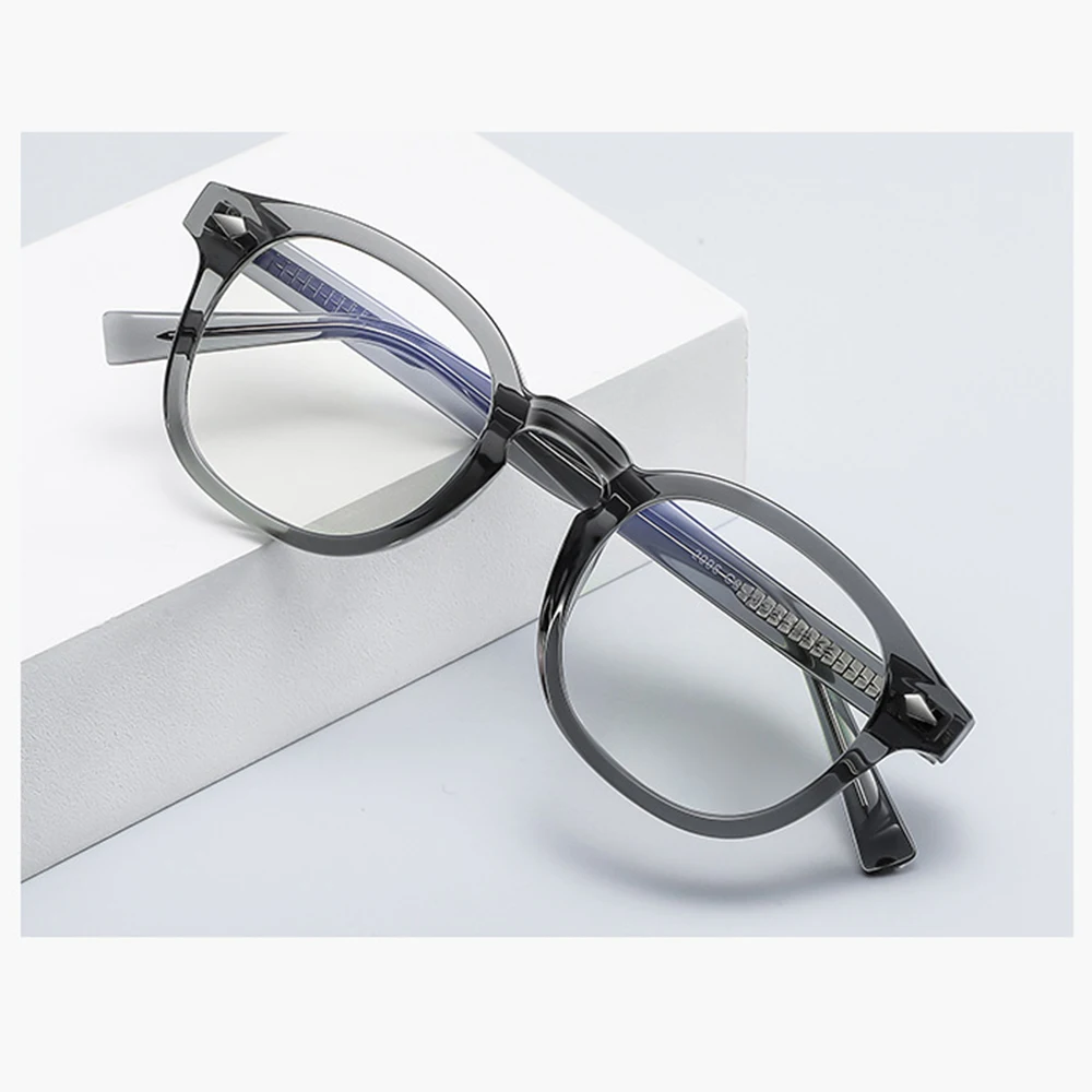 Sparloo 2320 unisex tr90 anti blue light blocking new styles lens cp arm chunky round optical frames eyeglasses