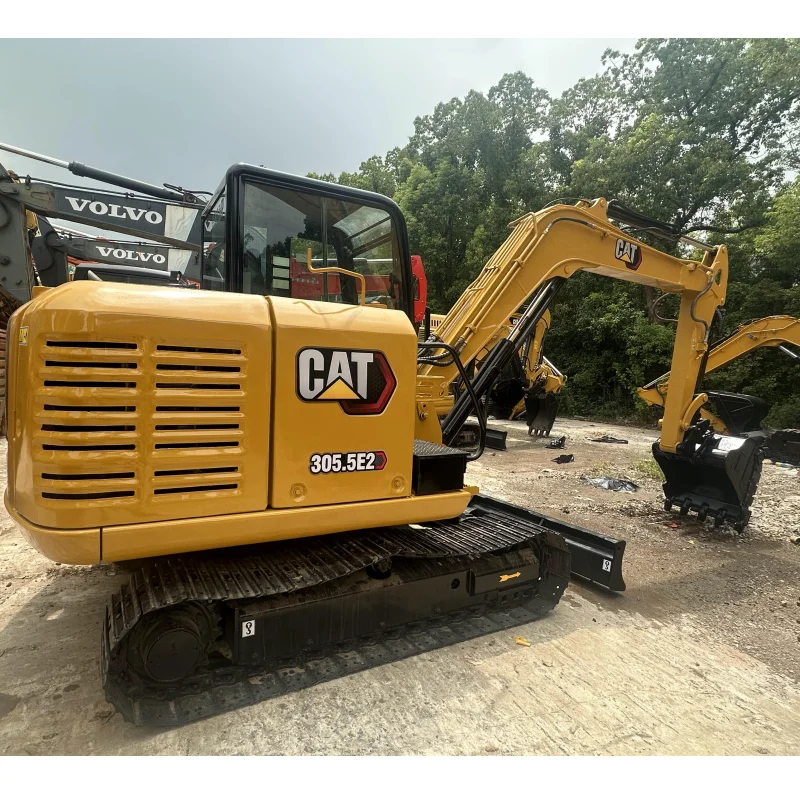 Japan second hand EPA free shipping 2022 machine 5 ton 90% new high quality low price good condition used excavators cat305.5e2