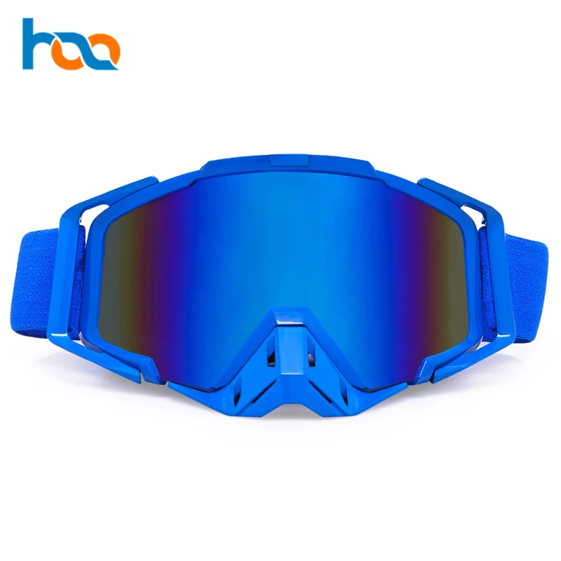 
Guangzhou Manufacturer Custom Non-Slip Straps Anti Fog Racing Dirt Bike Motocross Goggles 