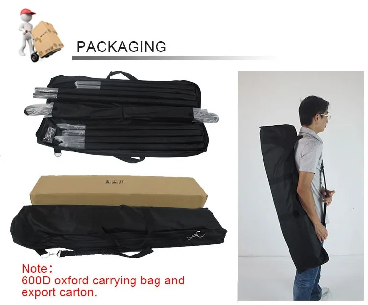 trade show adjustable portable advertising display graphic wall telescopic backdrop stand