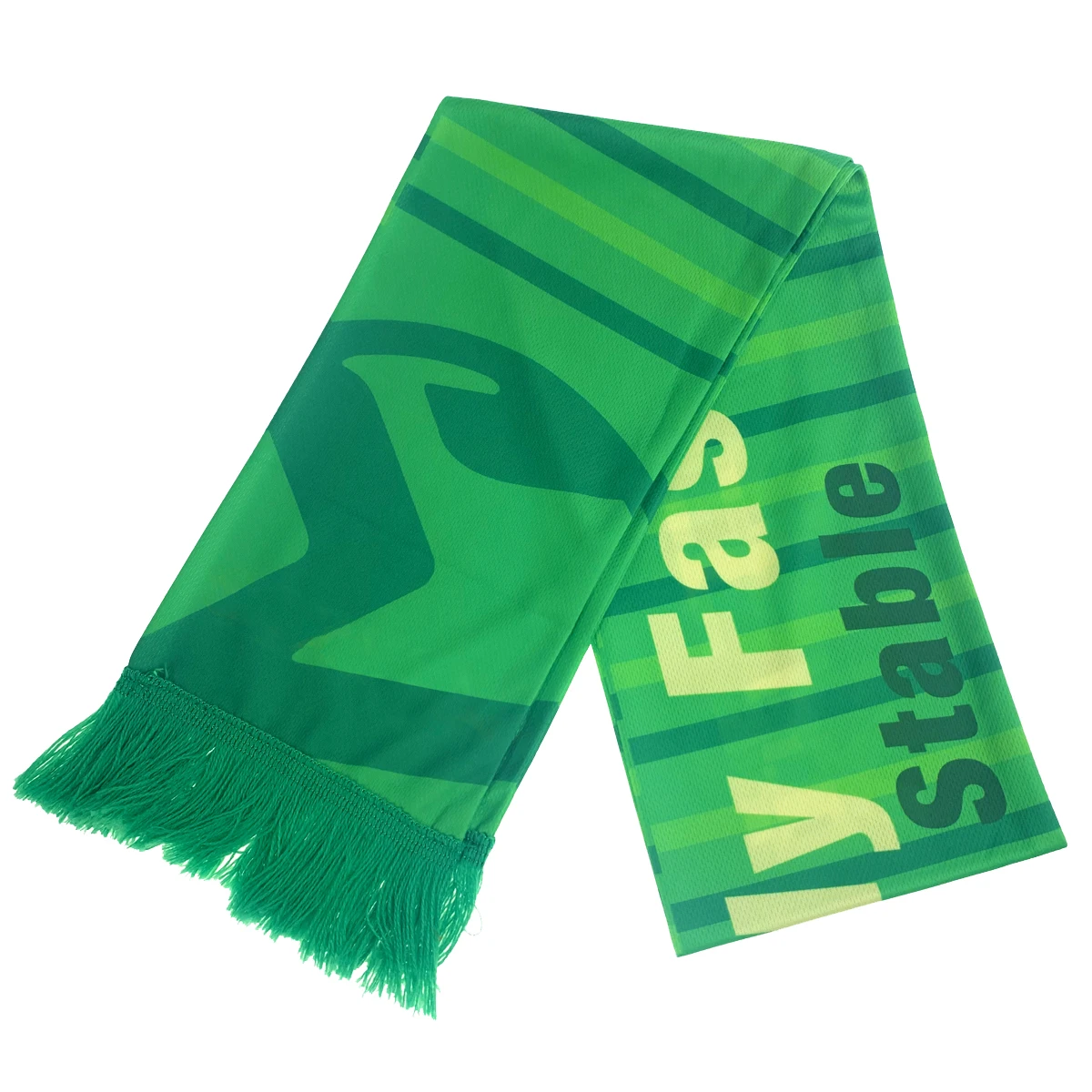 Factory Low MOQ Custom Scarf 100% Polyester Scarf Print Football Team Event Fan Scarf
