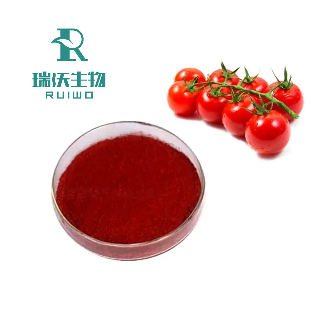 Ruiwo Factory Supply Lycopene Antioxidant Natural Pure Tomato Extract Powder 5% 10% Lycopene