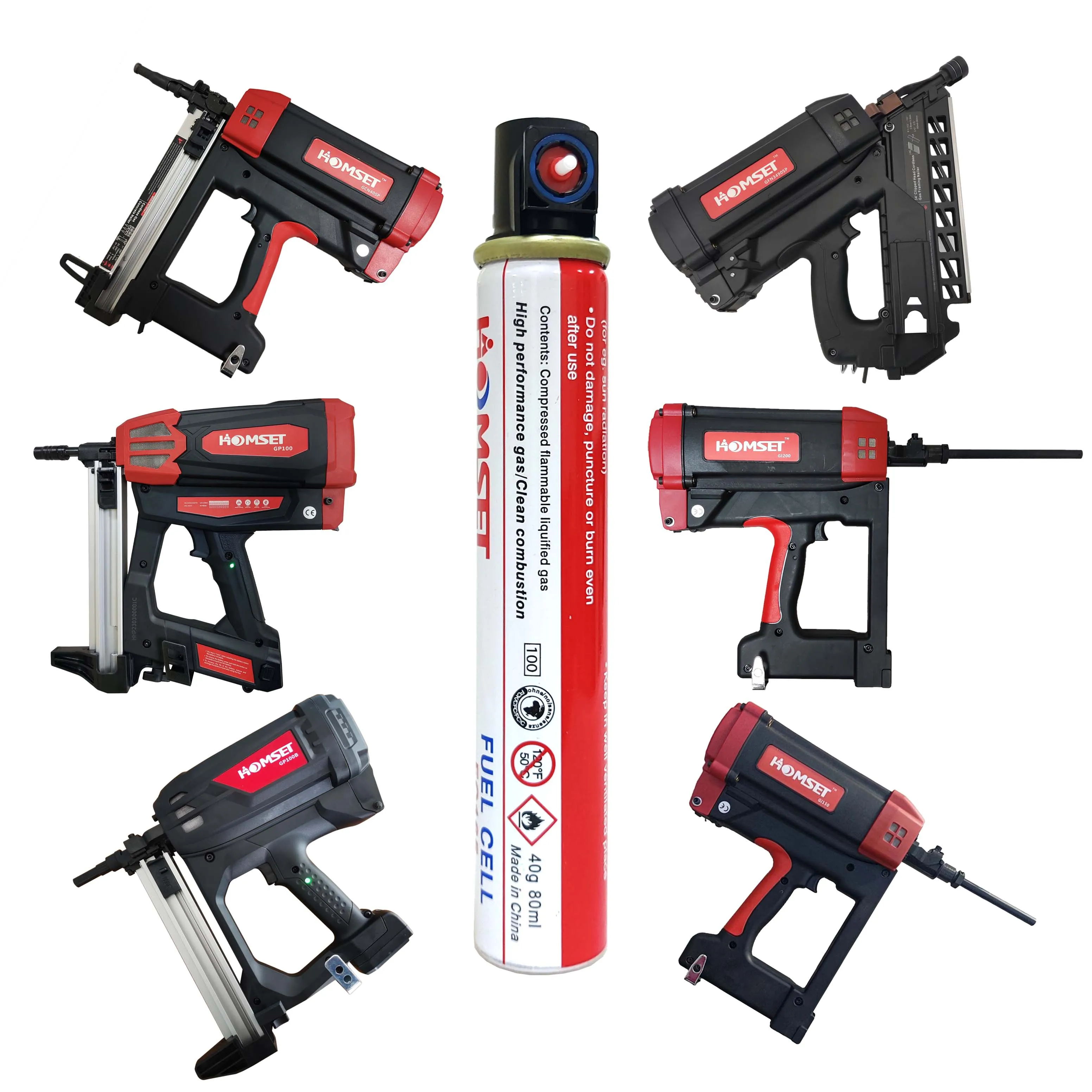 165 мм газовые банки топливный элемент для бетонного газа гвоздей