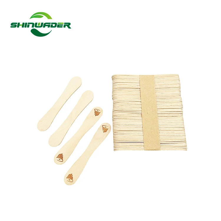 Chinese domestic wholesale wooden  character disposable eco friendly safety custom ice cream sticks