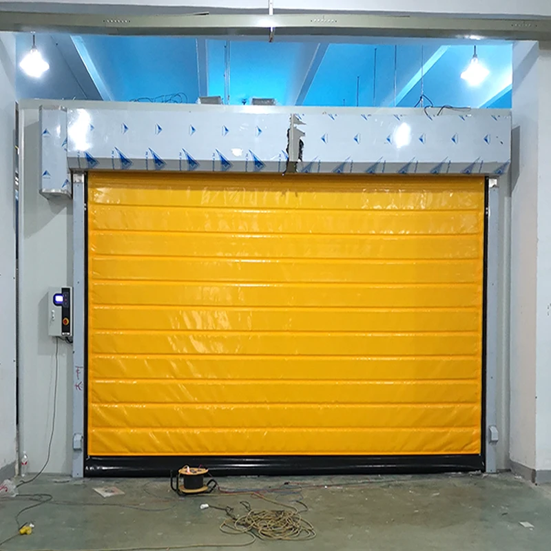 Cold Storage High Speed Door Good Sealing Insulated Doors For Cold Rooms Freezer Fast Rolling Door Supplier