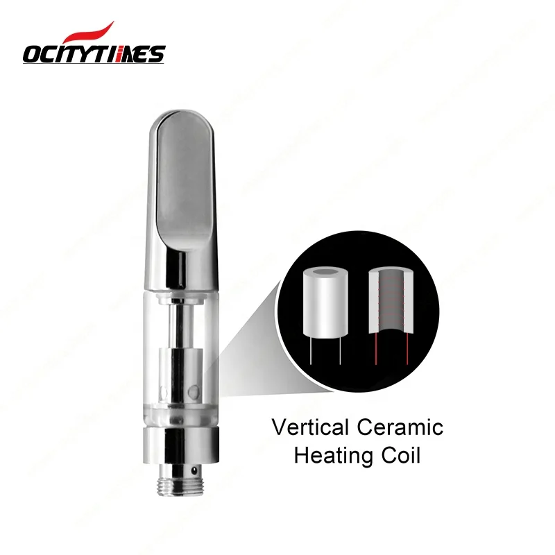 Top selling gold vape cartridges glass ceramic cbd tank empty 0.5ml 1.0ml
