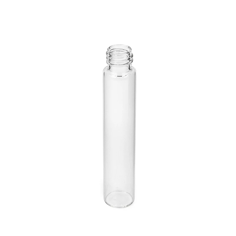 Factory supply   22*115mm /116mm   clear glass tubes  round candy pills glass vials Proll tubes with child resistant cap