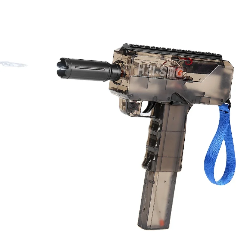 Большая емкость автоматический Uzi водяной пистолет прозрачный Электрический открытый бассейн Водный бой игрушка