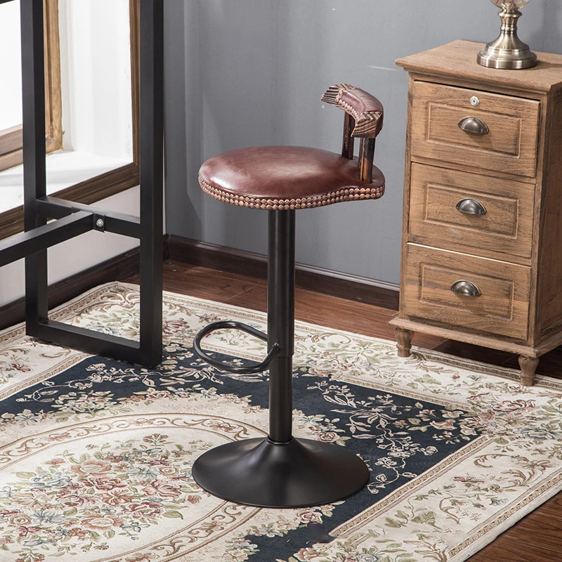 Hot Lift bar chairs American rotating bar chair iron chair home coffee shop Bar stools