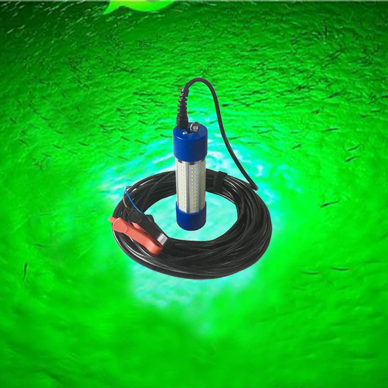 Best price led underwater fishing light 100W lure green  marine torpedo fishing light