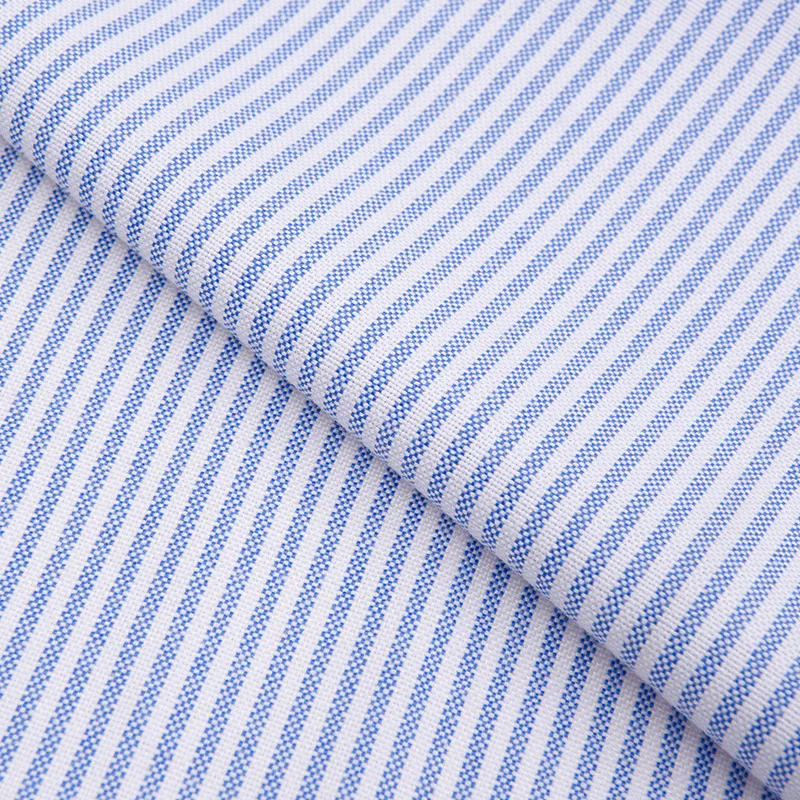 Available from stock TC oxford plaid fabric polyester-cotton yarn-dyed oxford plaid garment fabric  strip fabric
