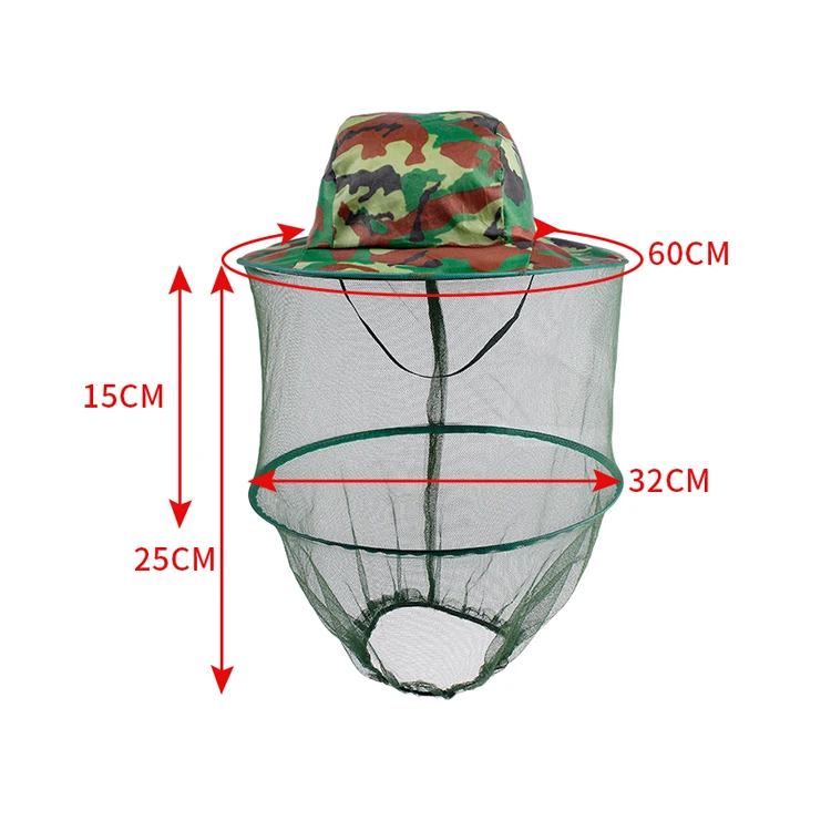 RTSJY-806 Portable mosquito hat 360 degree anti-mosquito sunscreen fishing hat Summer Anti-mosquito Outdoor Sunscreen cap