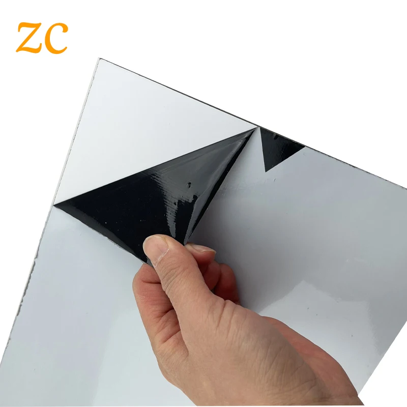 Pe plastic black and white protection tape protective  film for Stainless Steel