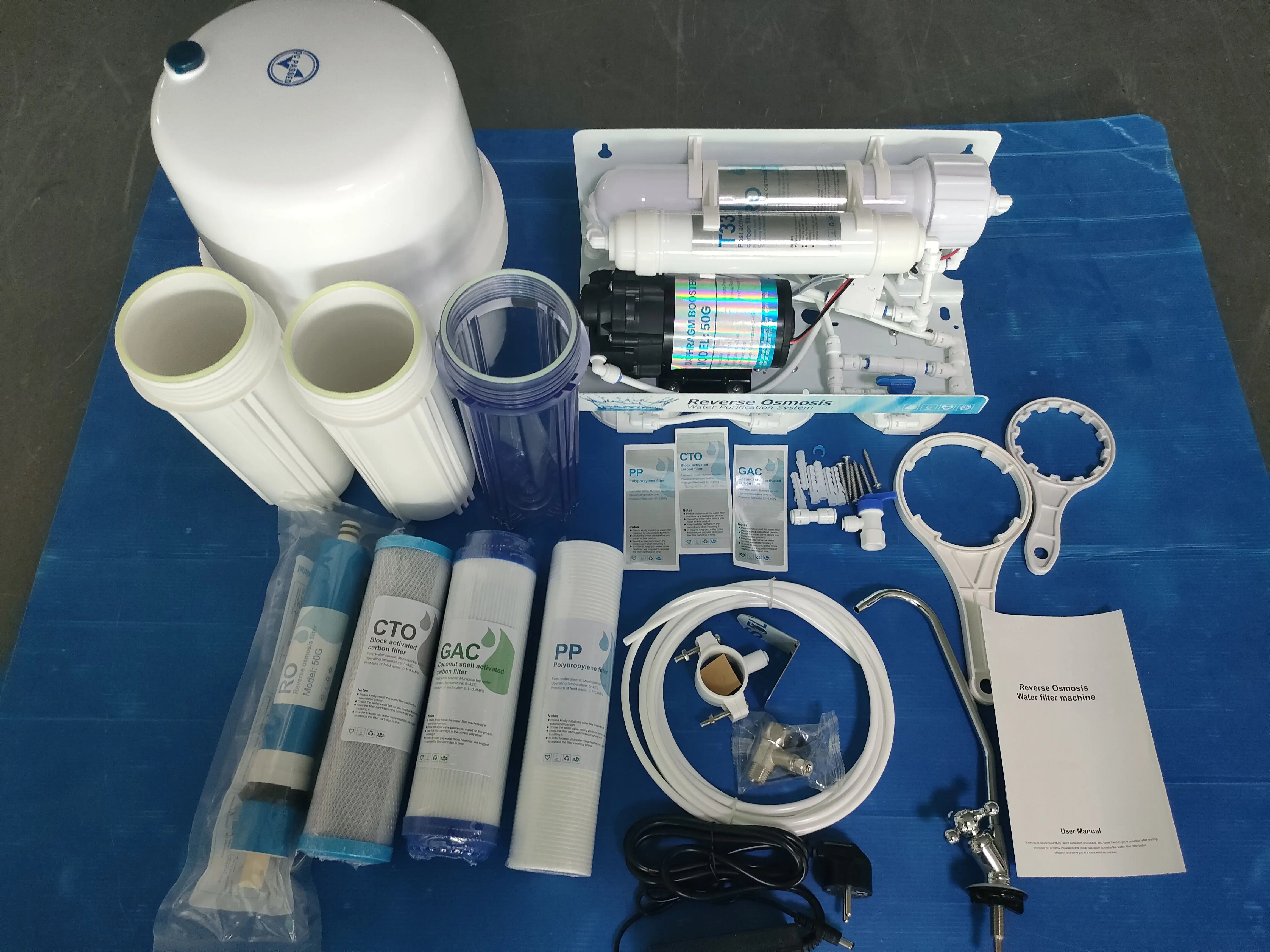 New design 75gpd  reverse osmosis membrane water filter housing machine