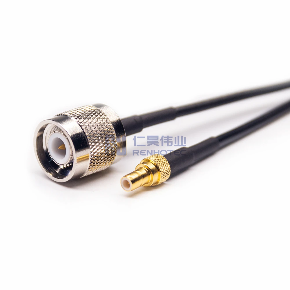 50ohm Straight 180 Degree TNC Plug to SMB Jack RF Cable RG174