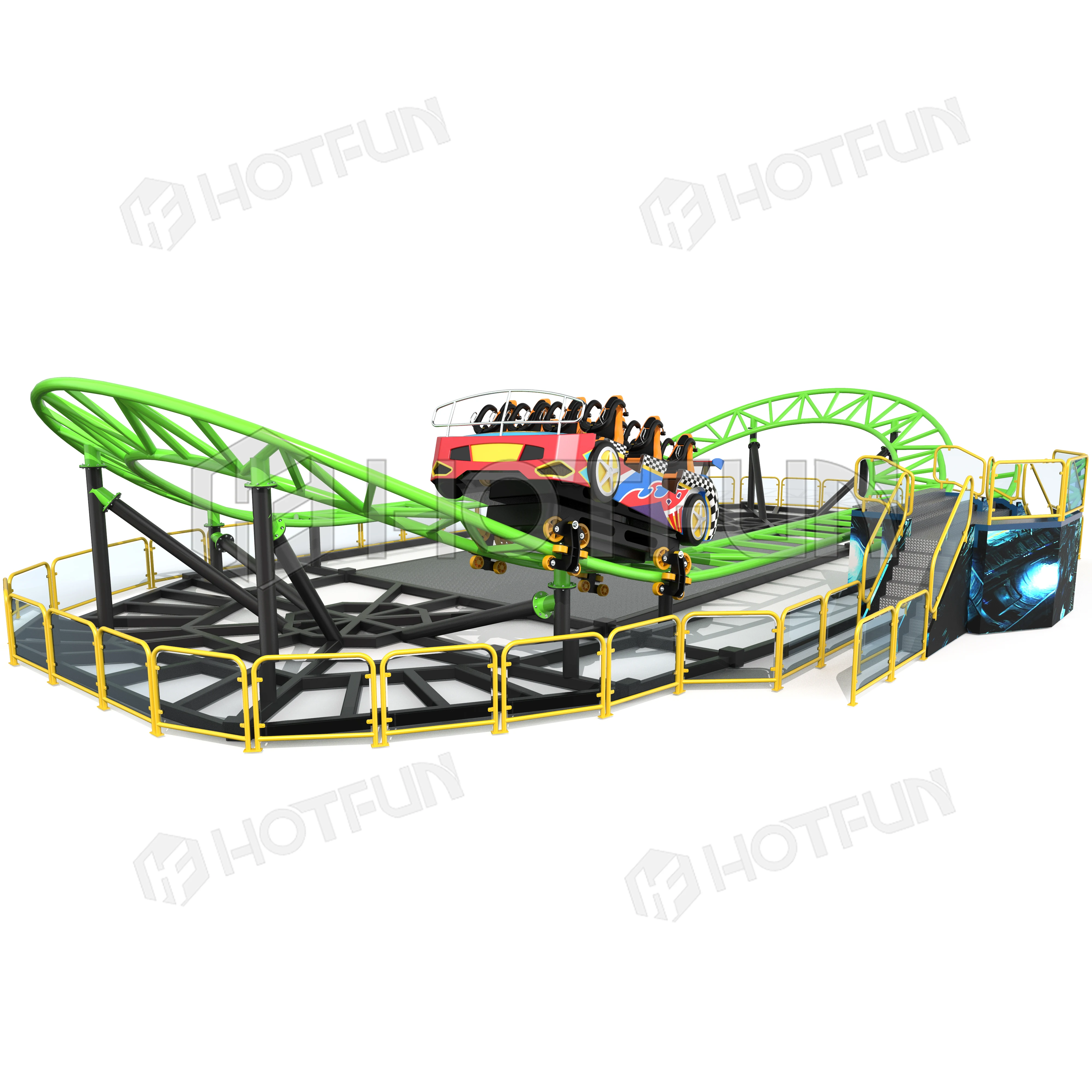 Customized roller coaster other amusement park rides products mini  spinning roller coaster for sale
