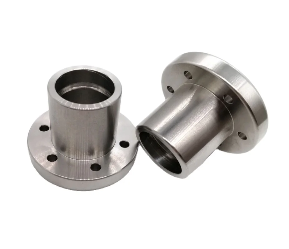 
OEM CNC High Quality Custom Plastic Nylon Acetal Flanged Plastic Bushing 