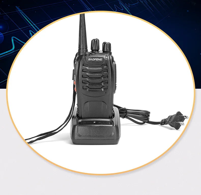 Baofeng BF-888s plus Radios Walkie-talkie Long Ran 2 Watts UHF Intercom Transceiver Radio feng bao