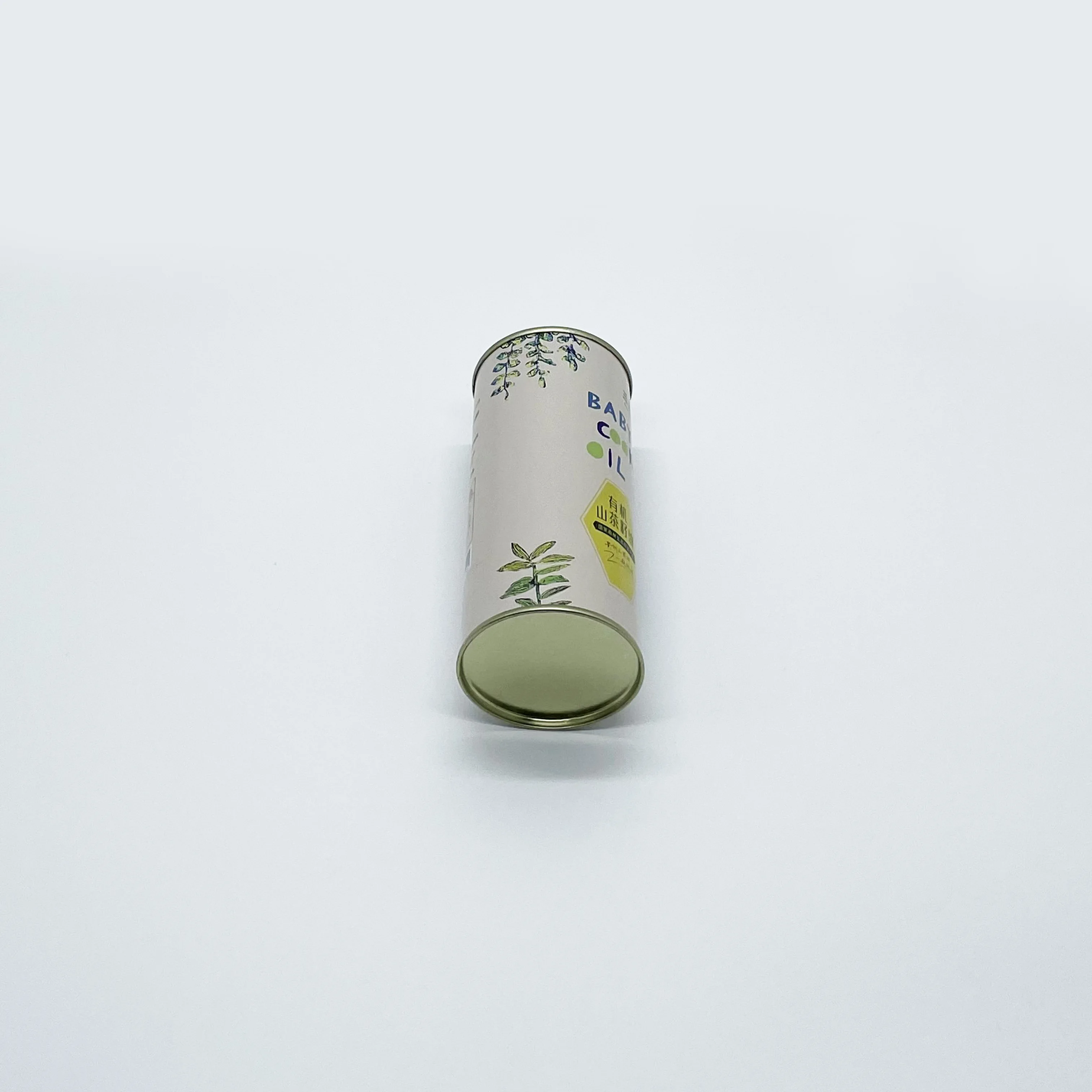 Factory price mini metal tin can food grade round shape 330mL cooking oil metal tin can